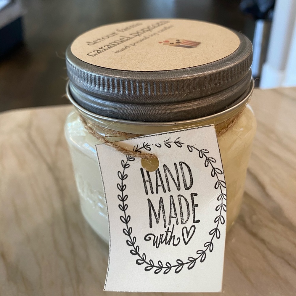 Handmade Carmel Popcorn soy candle